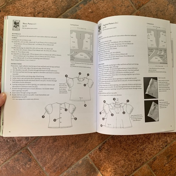 Yoshiko Tsukiori sewing for your girls Japanese Sewing Patterns (in English) - Picture 4 of 5